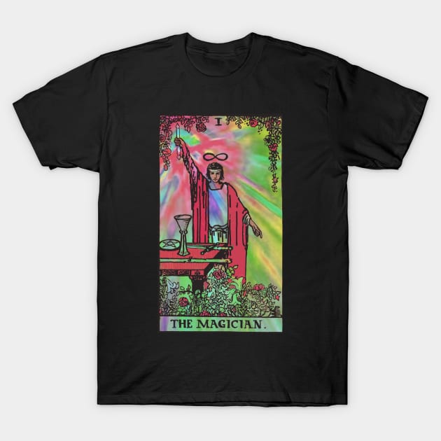 Psychedelic Tarot - The Magician T-Shirt by tetratarot